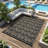 Waterproof Reversible Outdoor Rug - Boho Leaf Design - Large, UV & Mark Resistant, Collapsible Plastic Area Mat with 4 Stakes & Storage Bag - Size: 9x12ft (274x366cm),Black-2017379188-2017379191