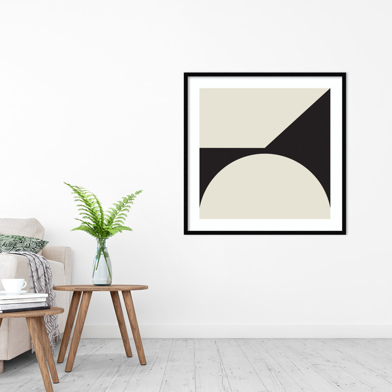 Minimal Max Mod I by The Creative Bunch Studio, Black Framed, 33.25" H x 33.25" W x 0.8" D