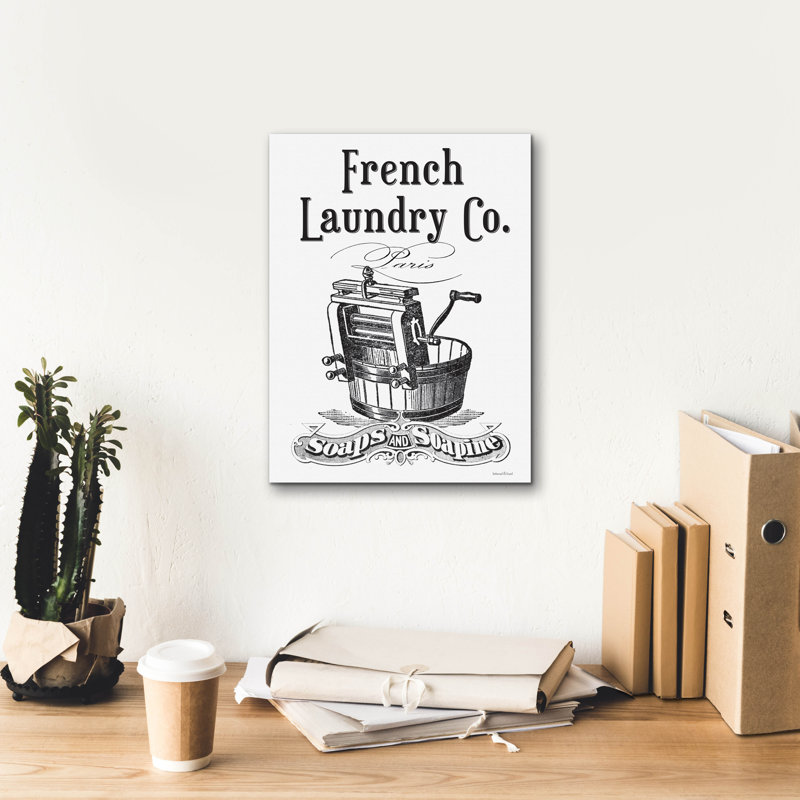 Epic Graffiti «French Laundry Co.»  sur toile par 12 "x 16"