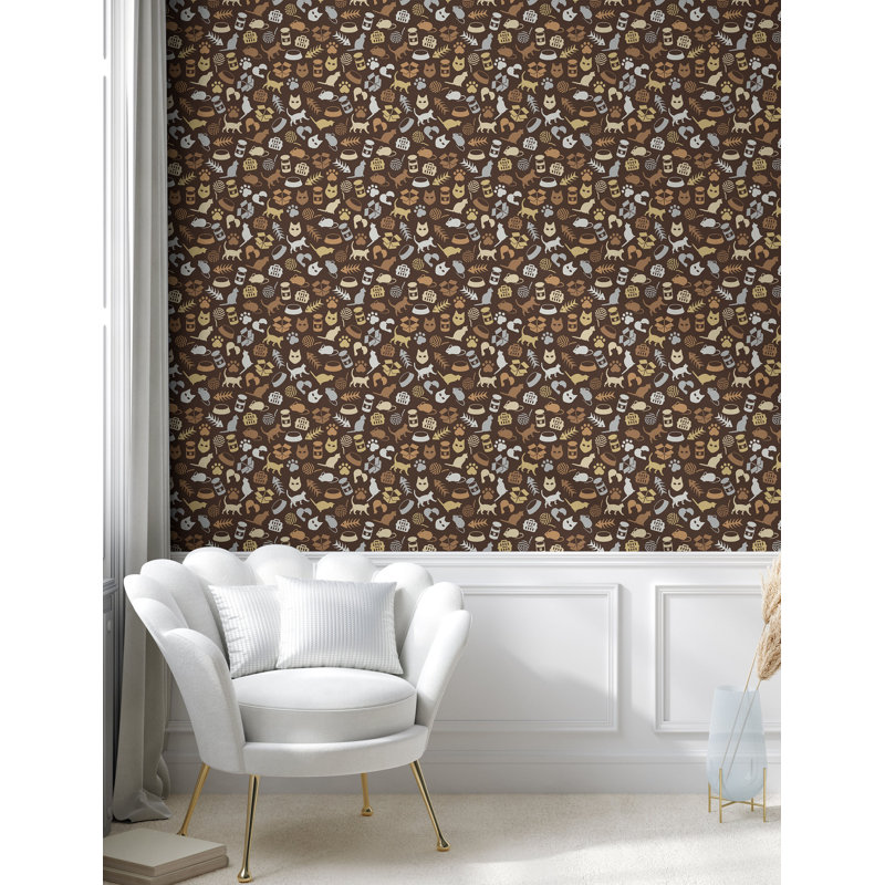 Rouleau de papier peint Ambon, L 100 po x l 13 po