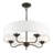 Lamotte 5-Light Dimmable Drum Chandelier with Linen Blend Shade -1594971954