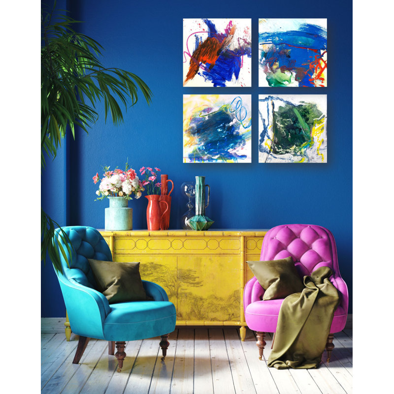Mineral Series 4 Set II by John Beard - Artist Enhanced Canvas Print, 24" H x 24" W x 1.5" D, Unframed
