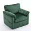 Fauteuil pivotant confortable en velours côtelé moelleux pour diverses pièces-2035437114