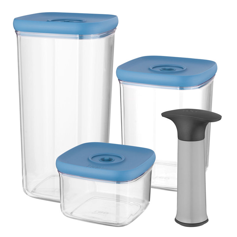 Ensemble de 4 contenants alimentaires BergHOFF Leo, bleu