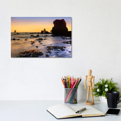Lone Beach At Sunset, Oregon by Tim Fitzharris - Wrapped Canvas Gallery-Wrapped Canvas Giclée