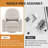 33.46’’ Nursery Rocking Chair, Upholstered Swivel Recliner-948239223
