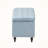 Arhaam Storage Bench, Light Blue Fabric Upholstery, Button-Tufting, 18.1" H X 41.52" W X 16.45" D