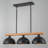 3-Light Linear Kitchen Island Pendant