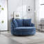 Fauteuil demi-tonneau surdimensionné avec housse-100902699