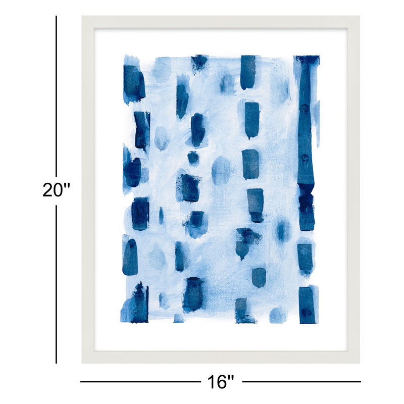 Creative Cool Painting by Andrea Stokes, White Framed, 20" H x 16" W