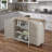 Arlonda Solid Wood Top Kitchen Cart-1681534526