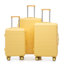 20"/24"/28" 3 pcs/set in ABS Spinner Wheel Luggage, Matching Colour , With Combination Lock (Yellow)