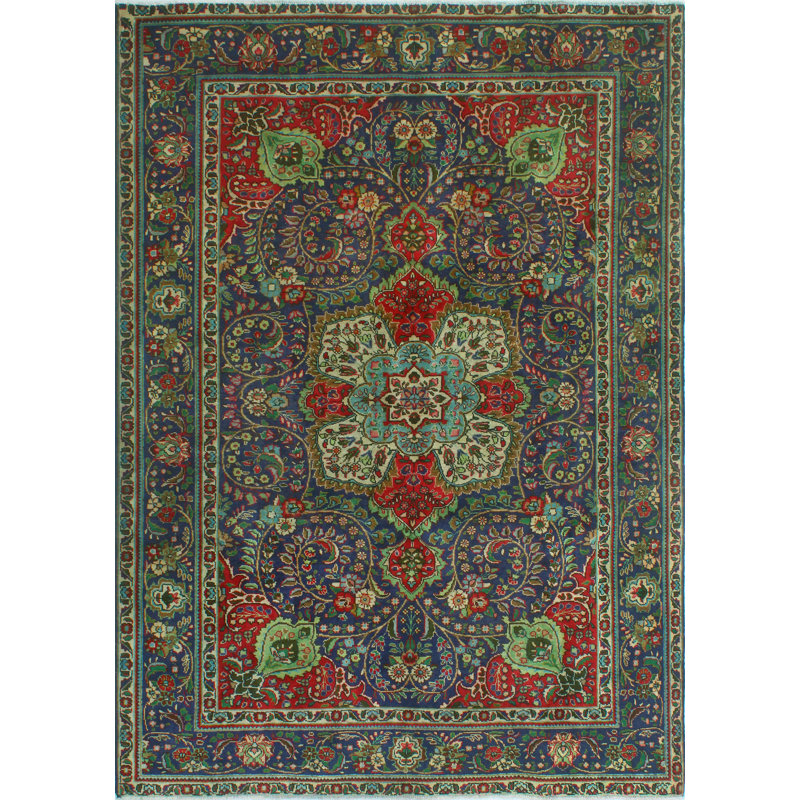Tapis unique en laine 6 pi 9 po x 9 pi 6 po 2022 Khrystyna