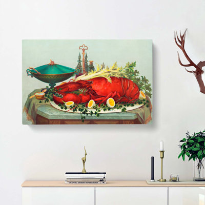 Still Life With Lobster - Wrapped Canvas