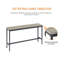 Ensemble de longues tables de bar avec 3 tabourets de bar rembourrés en polyuréthane - Style industriel pour la cuisine et le salon-1341030147
