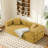 Aldora Boneless 78" King Size Convertible Sleeper Sofa Bed With 2 Pillows, Corduroy Folding Mattress Couch, No Assembly Required , Floor Sofa Lounge Couch For Living Room Small Spaces-92042100