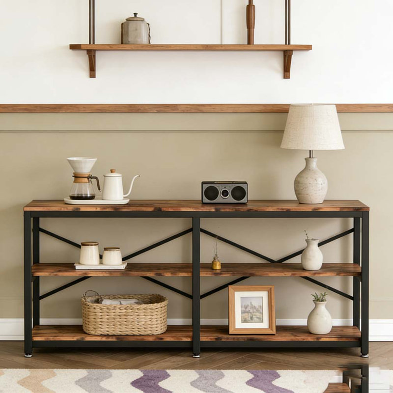 Sofa Table,3-Tier Hall Table,Console Table