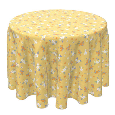 Round Cotton Twill Tablecloth