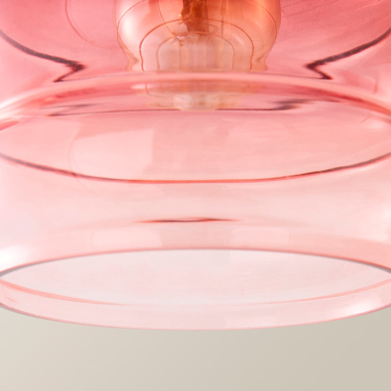 Hillrich 21cm H Glass Oval Pendant Shade ( Slip-On )
