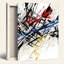 Ensemble de 1 toile murale d'expression abstraite-129027006-129027010