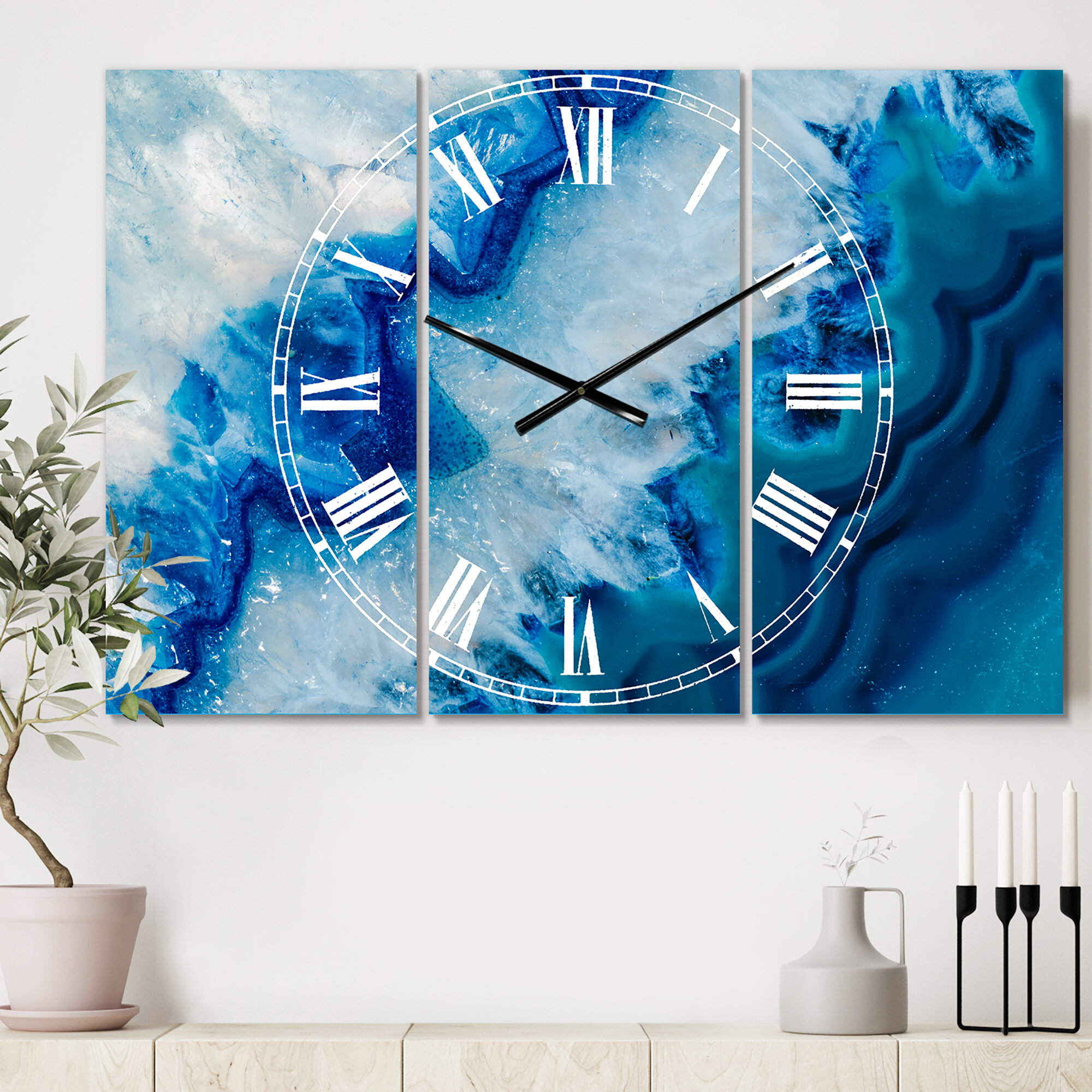 East Urban Home Geode Slice Macro - Traditional wall clock | Wayfair