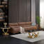 Table basse à piédestal Skailar, plateau en faux marbre -826332624-826332625