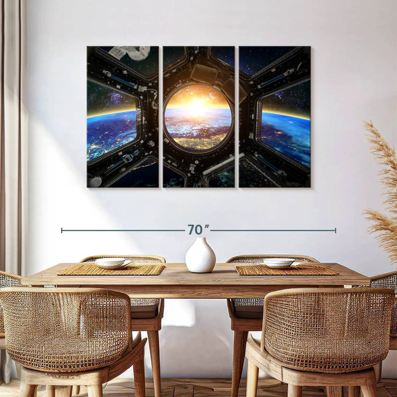 Oberle Space Station Earth View, 36" H x 57" W