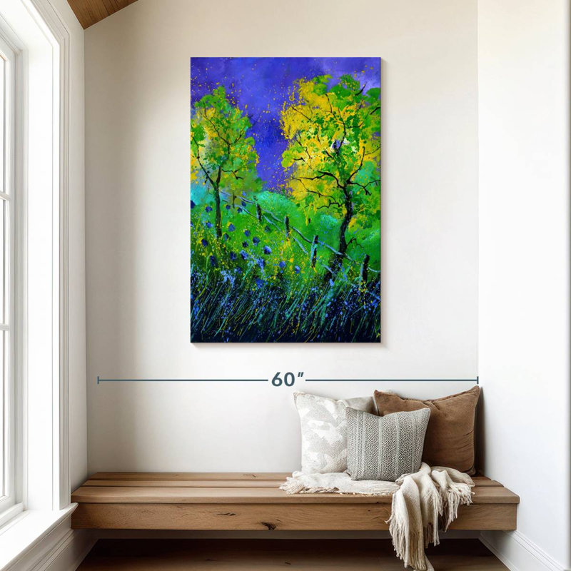 Avery Two Yellow Trees, 45" H x 30" W