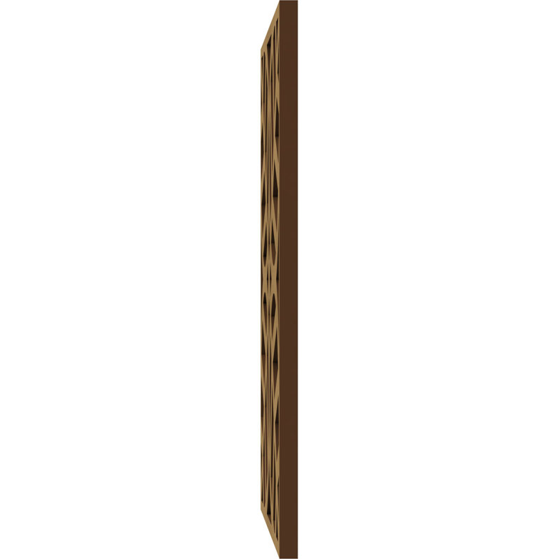 Panneaux muraux décoratifs en bois Garland, H 11 3/8 po x l 11 3/8 po x P 3/8 po, Bois peint