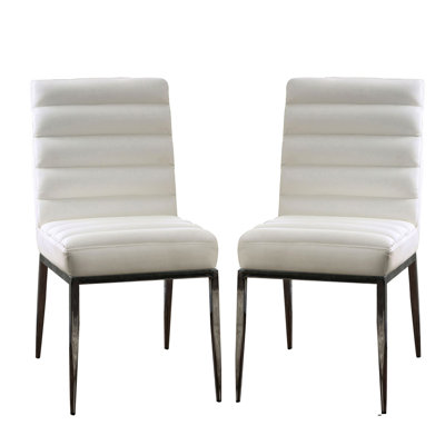 Ensemble de 2 chaises d'appoint rembourrées