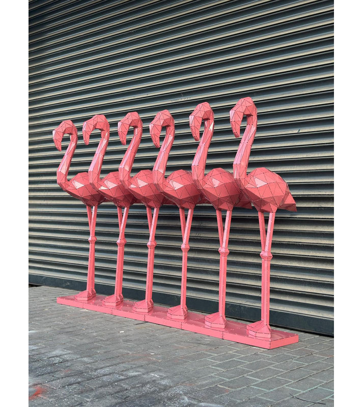 Statue de flamant rose - XL, Pink