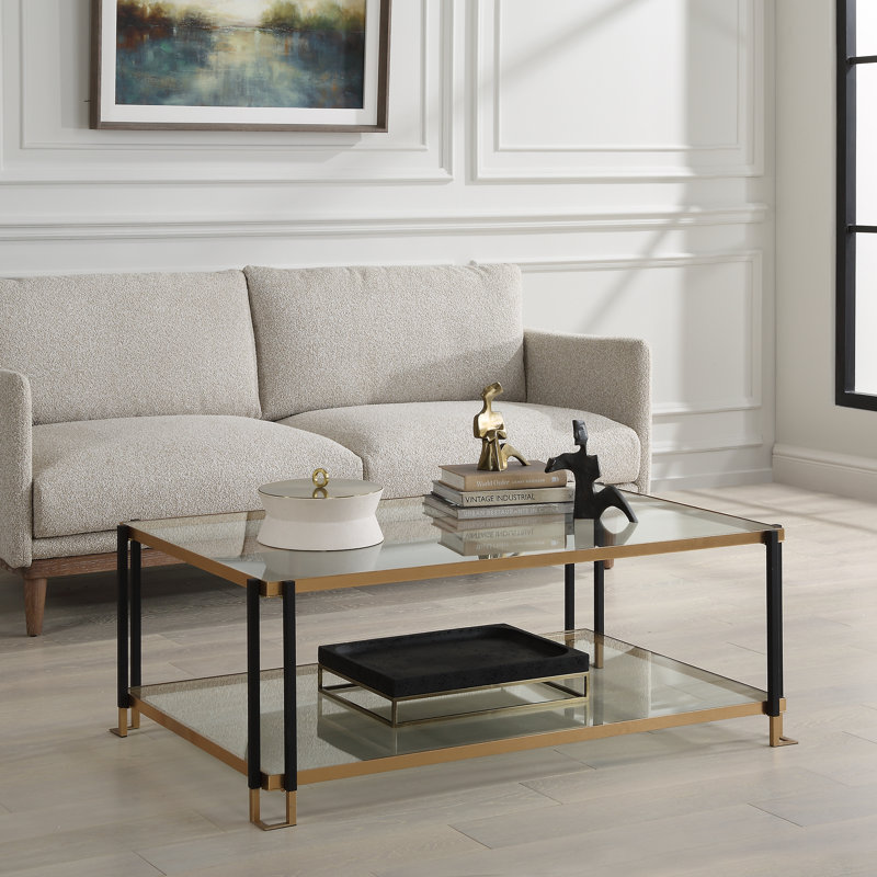 Uttermost Kentmore Glass Coffee Table