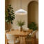 Radiance - luminaire suspendu 1 lumière Crease - ciel de minuit avec intérieur blanc mat - noir mat - l 15,25 po x H 6,5 po - ampoule remplaçable - cordon noir-547269268-546138266-546138261