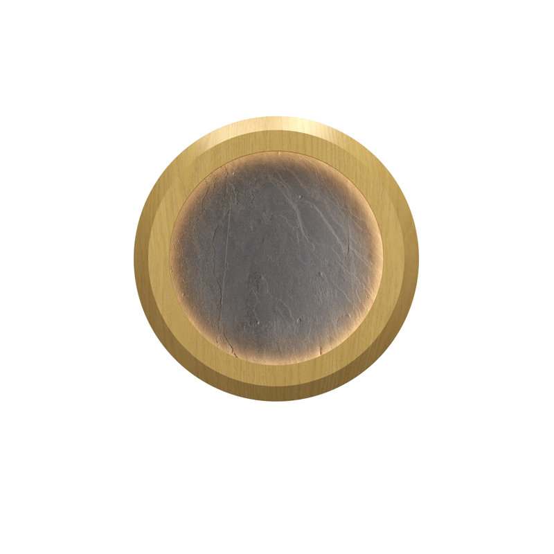 Plafond Petra Accord, Organic Gold, 3.74" H x 23.62" W x 23.62" D