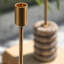 2 Piece Marble Tabletop Candlestick Set