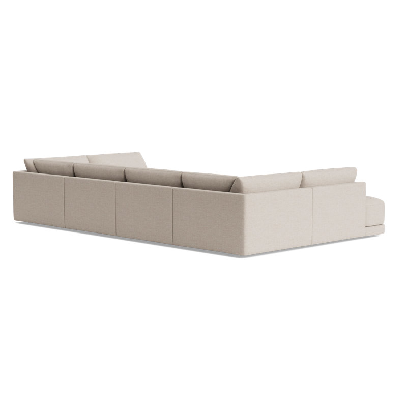 Eva Sectional, Performance Weave - Natural