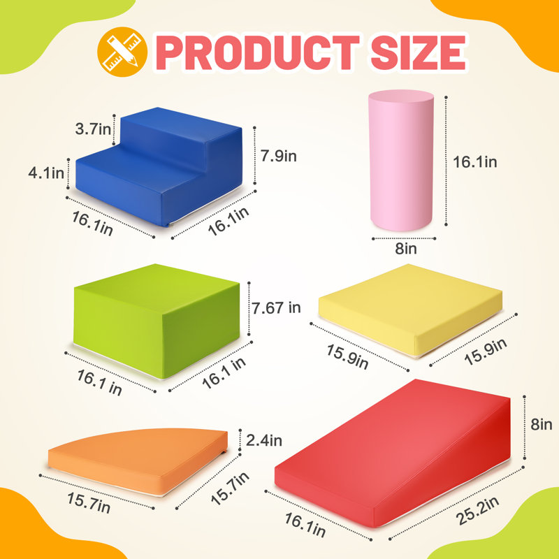 Ensemble de 6 pièces pour enfants en mousse