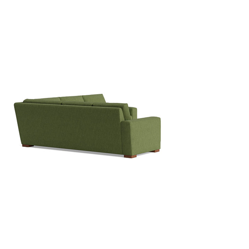 Couch Potato Sectional, Left Hand Facing, Performance Weave - Basil