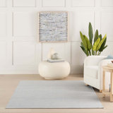 Skipper Stripe Swedish Blue Handwoven Indoor/Outdoor Rug