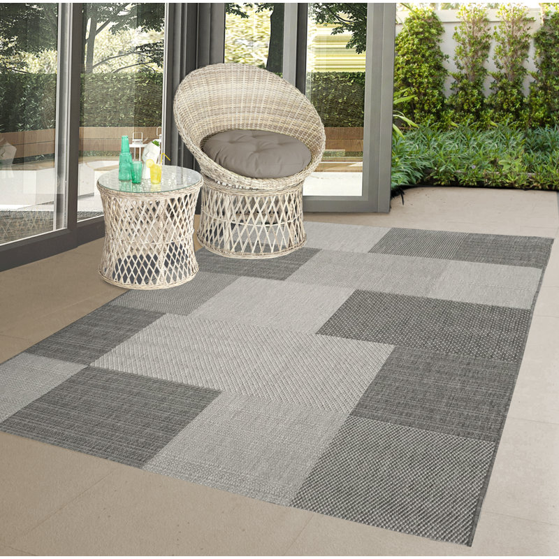Hattye Grey Rug, Rectangle 160 x 220cm