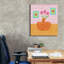  «Fleurs dans un vase orange» par Club Daydream, art mural sur toile, 26 po x 30 po-107617436