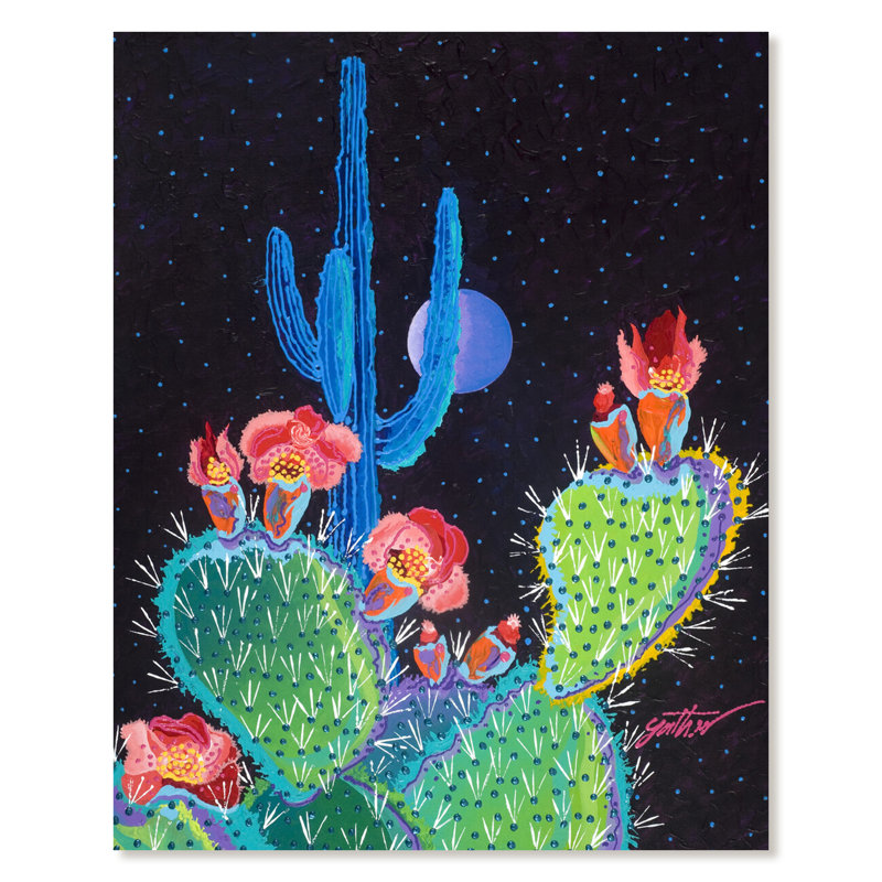 Pleine lune, estampe numérique sur toile tendue, H 40 po x l 32 po
