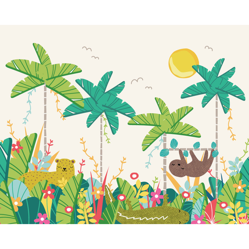 Lexi-May Mural, 240cm L x 300cm W , Green