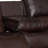 Manual Reclining Faux Leather Sofa Set: 3-Seater with Dual Recliners & 2-Seater with Center Console, Adjustable 90°-160°, Brown-116975484