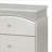 Transitional Platinum 2-Drawer Nightstand with Storage
