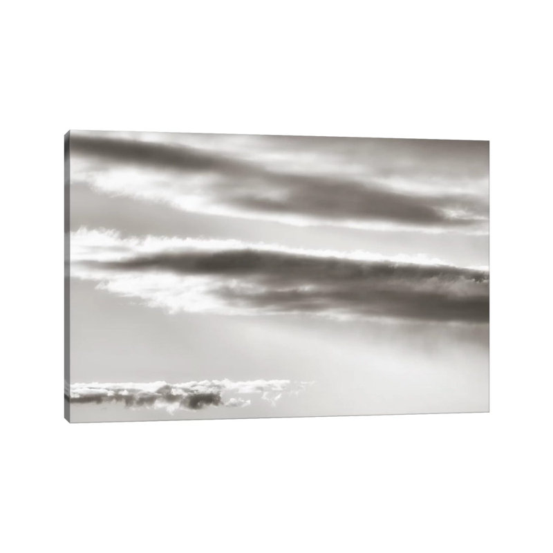 Black and White Cloud Formation 1 Piece Wrapped Canvas Wall Art, 101.6 cm H x 66.04 cm W x 3.175 cm D