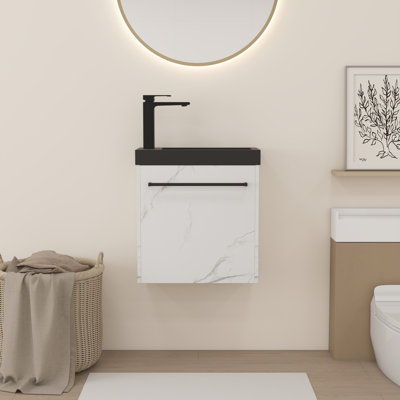 Meuble-lavabo mural 20 po avec lavabo