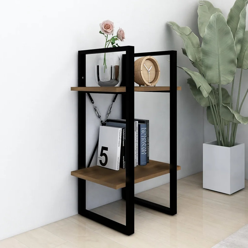 Keesler 70cm H Standard Bookcase, 70cm H x 40cm W x 30cm D, Oak