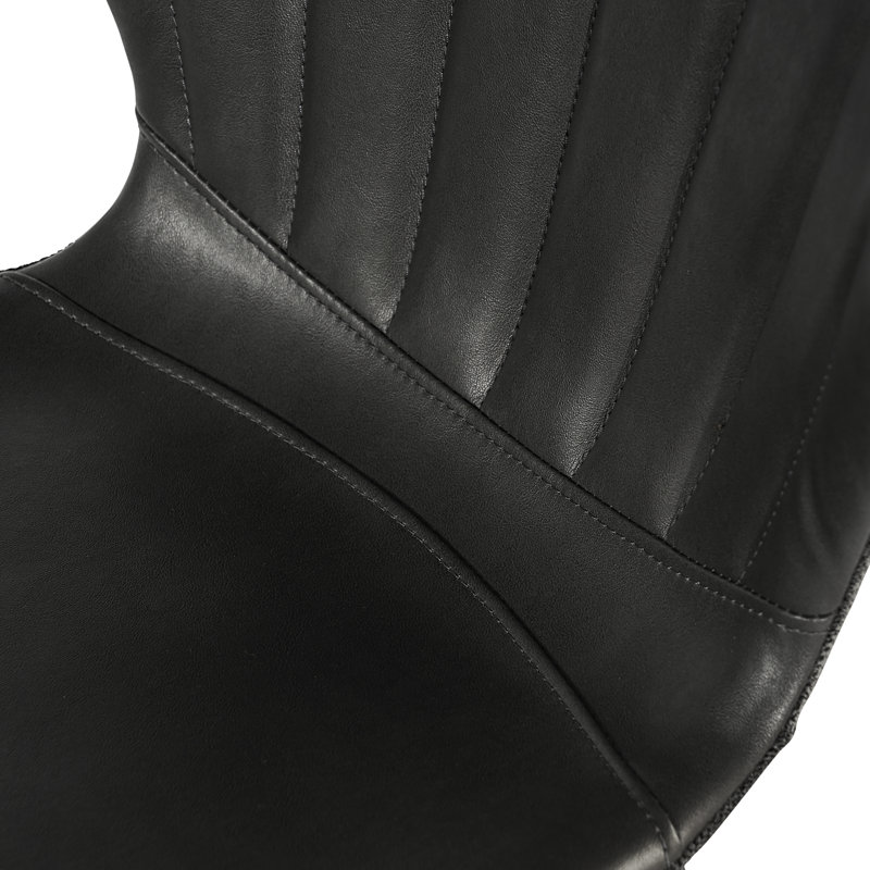 Arabella Upholstered Bar Stool, Black, Bar Stool (30" Seat Height)