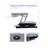  32 in. White Height Adjustable Standing Desk Converter Dual Monitor Riser with Gas Spring Assist Mechanism-1014981068-1014981066